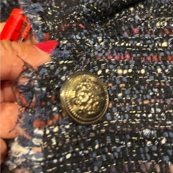 Zara Tweed Fringe Hem Blazer - Picture 15 of 17